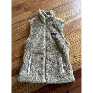 Patagonia Los Gatos Fleece Vest Brown Womens Size Small Full Zip Hiking Outdoors